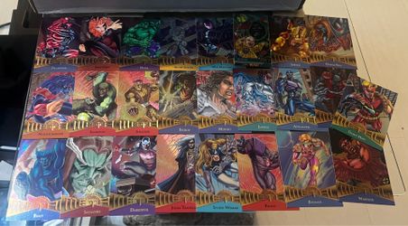 25 Pack Marvel Metal Universe Trading Cards 1995