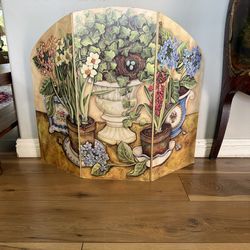 Vintage fireplace screen