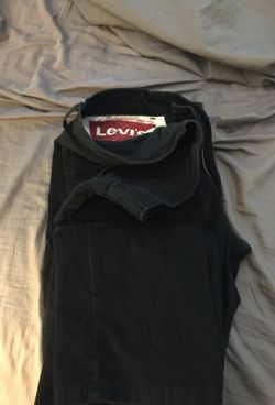 Black corduroy levis