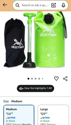 DEZITREK Off grid laundry washing system for clothes. Great for camping or traveling .