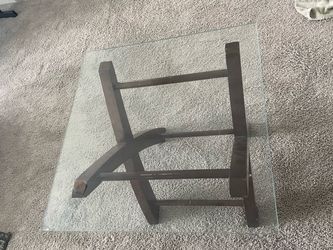 Square Glass Top Coffee Table