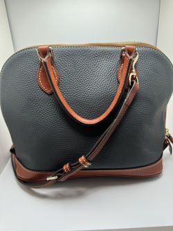 DOONEY BOURKE Pebble Grain Leather Charli Satchel Top Handle Bag Purse Black for Sale in Hoschton GA OfferUp