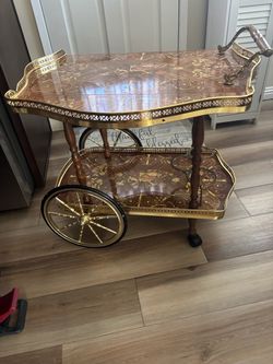 Wine bar  cart.