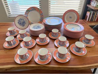 Studio Nova by Mikasa “Paradise” Petite Bone China Service For 12 MINT