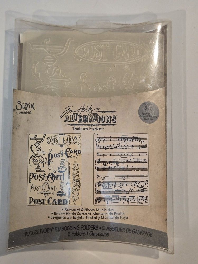 Embossing Folders Sizzix Tim Holtz Cards Crafts Scrapbook