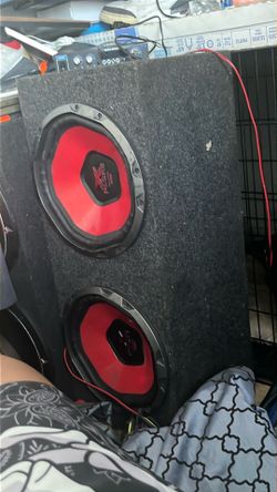 Dual Subwoofer Speaker Box with Amplifier