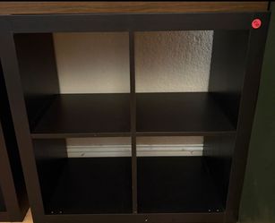 4-Cube Storage Organizer / Bookshelf – Black