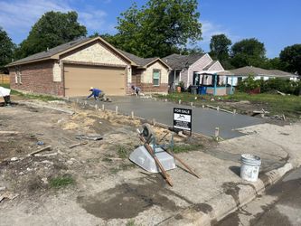 Concrete driveways, patios, and more