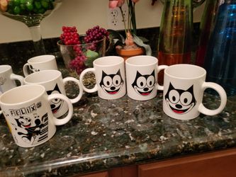 Felix, the cat cups perfect, never been used vintage