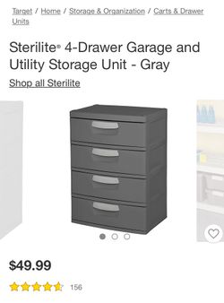 Sterilite Storage Drawers (Dresser or Garage Storage) for Sale in