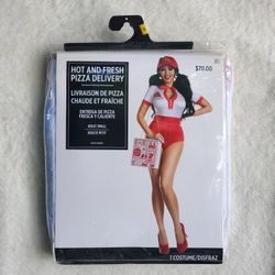 Hot and Fresh Pizza Delivery costume, size adult small