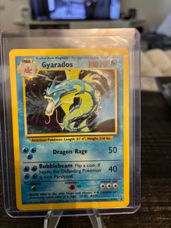 Pokemon Gyarados Holo Rare Pokemon Card 6/102 Base Set