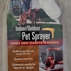 "Rinse Ace" Brand Indoor / Outdoor Deluxe Handheld Dog Washing Sprayer