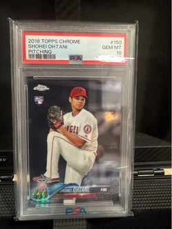 2018 TOPPS CHROME #150 SHOHEI OHTANI ROOKIE RC PSA 10