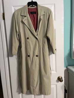 Womens Sanyo Carol Cohen double breasted vintage trench coat