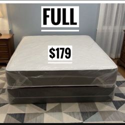 Full Size Mattress Set – Medium Comfort – Available Today 🚚