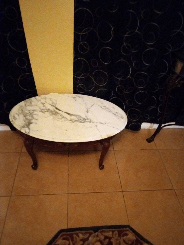 Marble Top Side Table