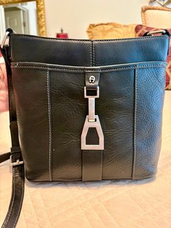 Etienne Aigner Black Leather Crossbody