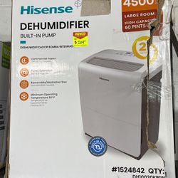 Hisense Dehumidifier 4500 Sq Ft, 