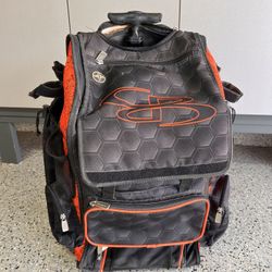 BOOMBAH Superpack Bat Roller Pack 3DHC Black/Orange