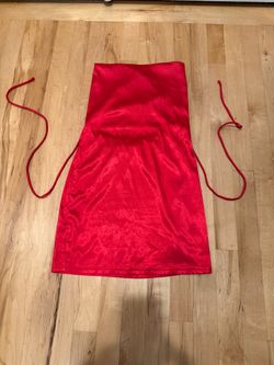 Beautiful Red Satin mini dress