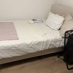 Full Size Bed Mattress Frame and headboard 