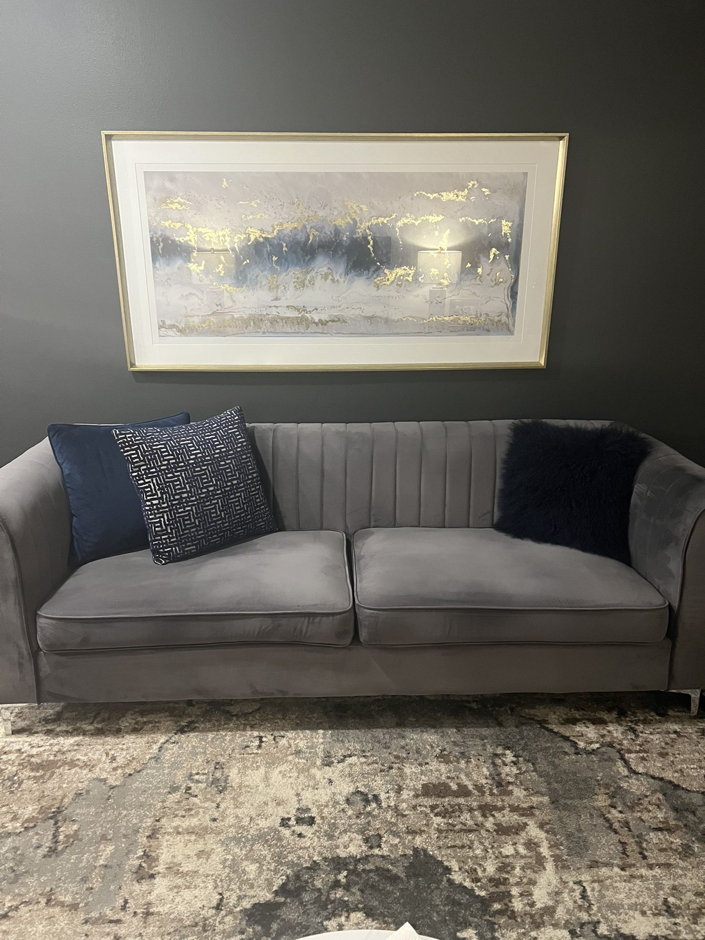 Willa Arlo Velvet Sofa