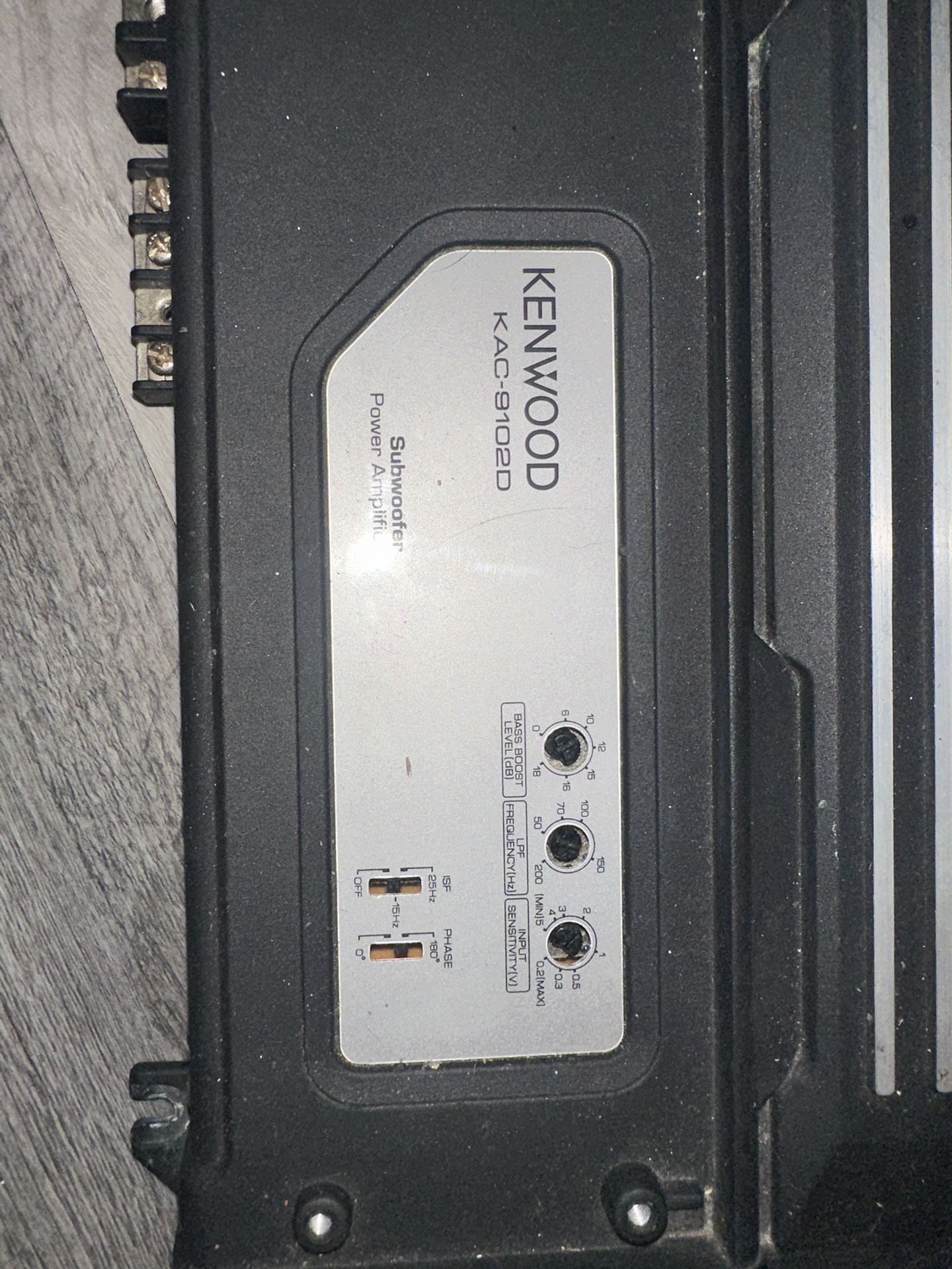 KENWOOD KAC-9102D Subwoofer Power Amplifier