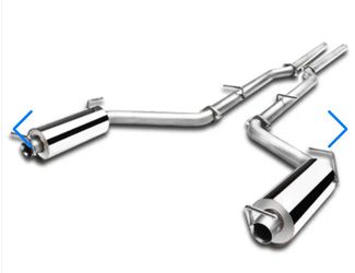 J2 ENGINEERING Catback Exhaust System 2011-2014 Dodge Charger 3.6L V6 Dual Muffler Kit