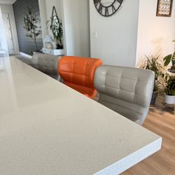 Adjustable Height Barstools with Chrome Base (3)