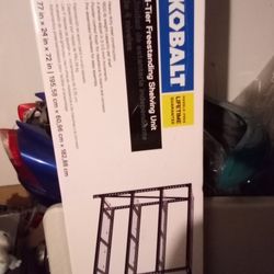 Kobalt rack 77in×24in×72in 
