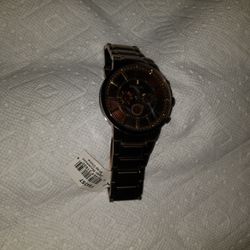 New Fossil Watch BRONZE W Tags EXtra LARGE!