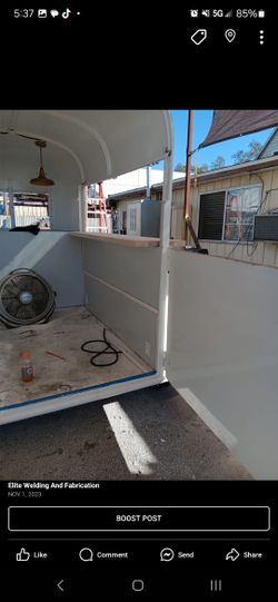 Horse Trailer Into Mobile Bar