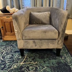 Blue Accent Chair 