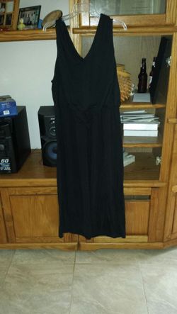 Black maxi dress