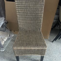 Three Rattan Dining Room Chairs - Excellent Condition - $90