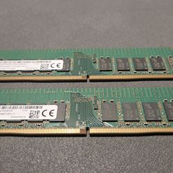 Micron 32GB (2x16) DDR4 RAM UDIMM (Unbuffered)