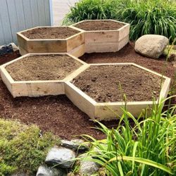 Large Small Medium Custom Made Garden bed raised elevated planter box with legs 3 4 5ft long cedar redwood For Herbs Vegetables 