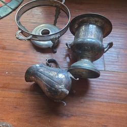 Silver SILVER PLate MARKED. 3 item's Enjoy