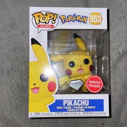 Rare FUNKO POP! Pokémon Pikachu Diamond Glitter Limited