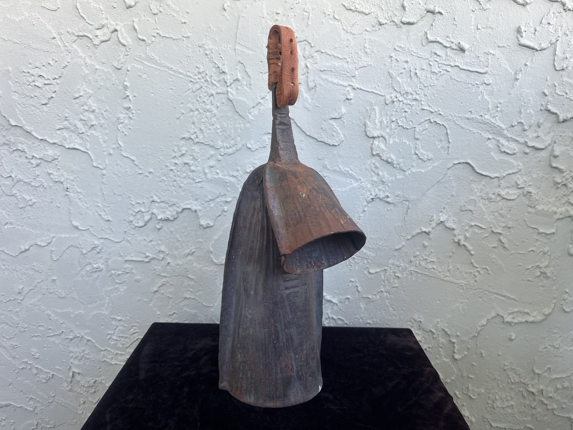West-African Hand-Forged Percussion Double-Bell Gankogui Gong