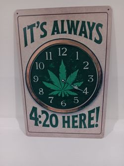 420 friendly 8x12 metal sign