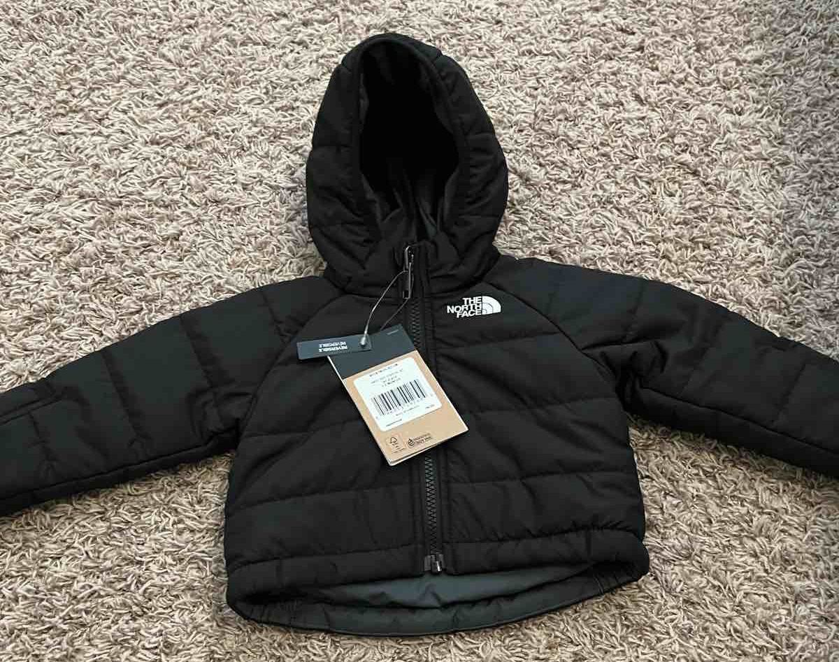 The North Face baby jacket. reversible. size 0-3 months 