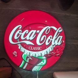 Vintage Coca-Cola Bubble Light