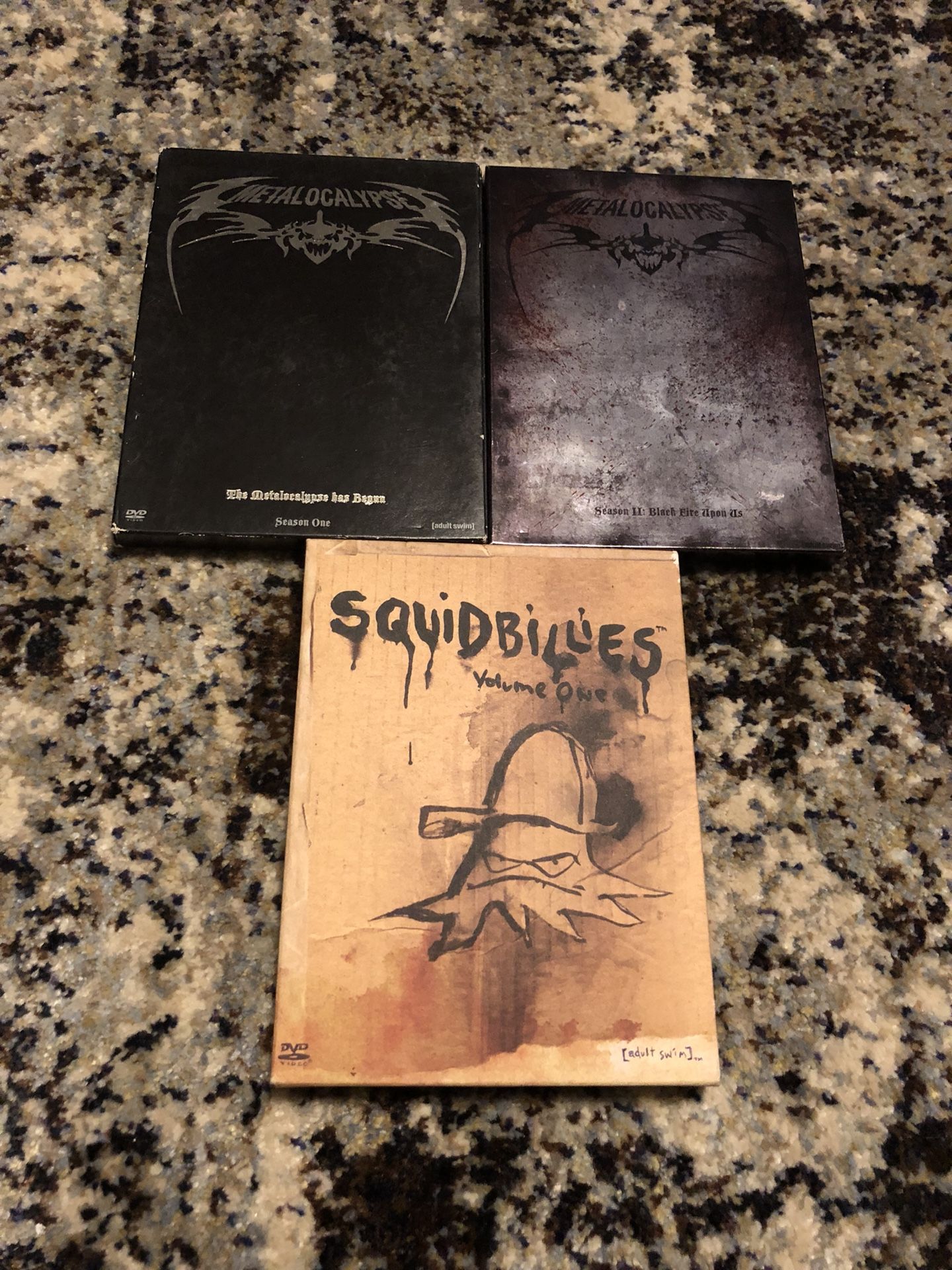 Metalocalypse season one season two Squidbillies volume one adult swim DVD box set