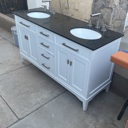 21 1/2w X 61 1/2 L 35” Tall complete Vanity
