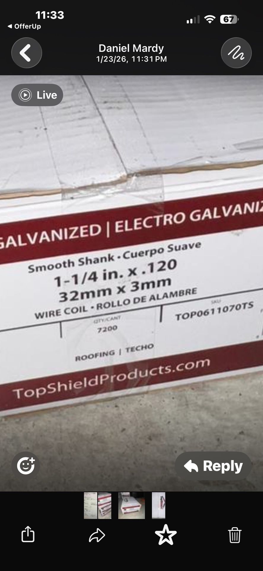 Roofing Nails New In Box