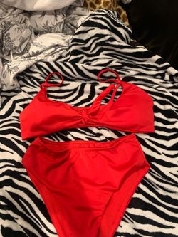 red bathing suit