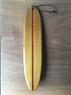 Surfboard Ornament, Wood, handmade