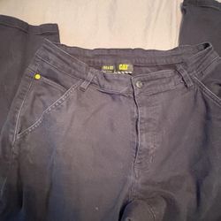 Black CAT carpenter pants size 34x32 #workwear #carpenter